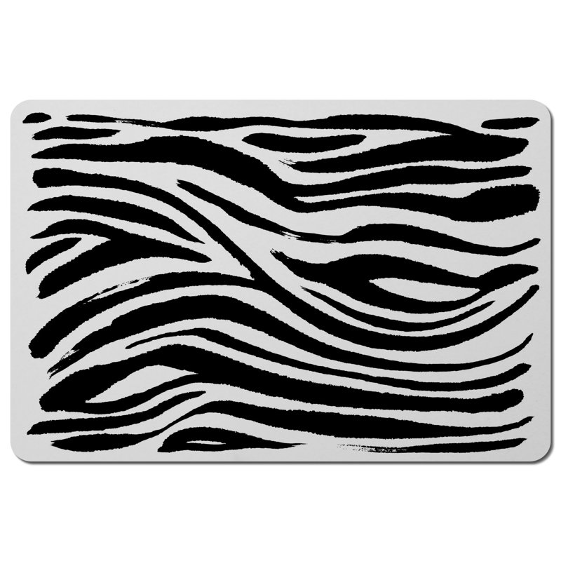 Dzamhur Polyester, Wood Animal Print Rectangle Placemat