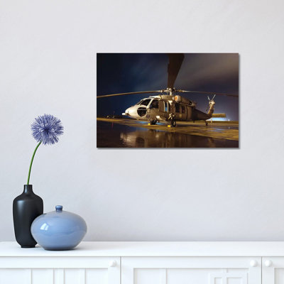 A US Navy MH-60S Seahawk Helicopter by Stocktrek Images - Wrapped Canvas Print