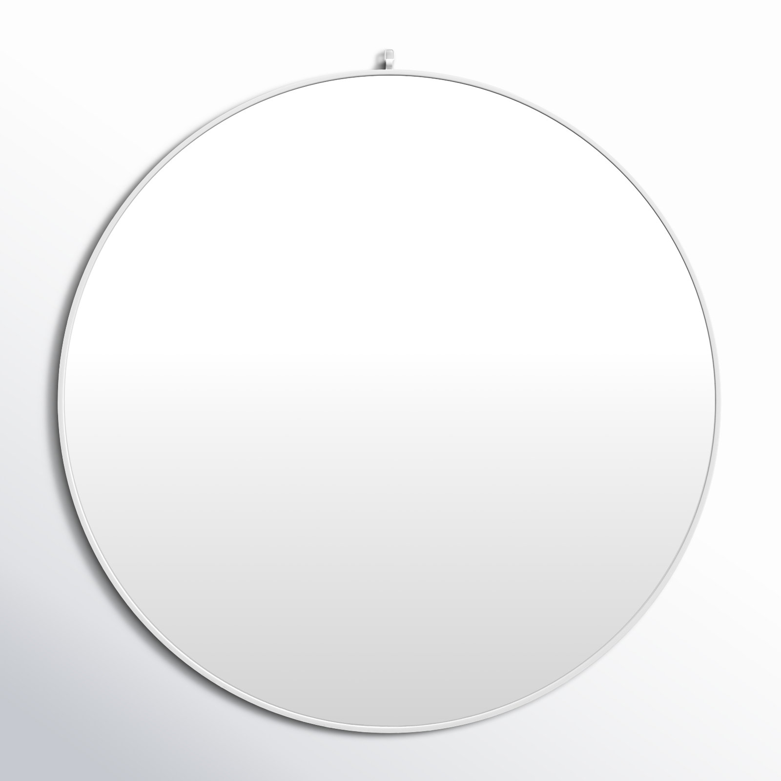 Cassie Accent Mirror, 39" x 39", White