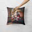 Coussin English Bull Terrier and Santa Claus-101410132