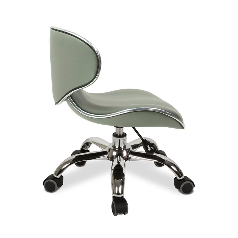 Tabouret de laboratoire à hauteur ajustable, Gris orage