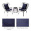 2 Seater Bistro Set with Cushions