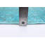 Tapis turquoise à transition de couleur 4 pi 9 po x 7 pi 9 po