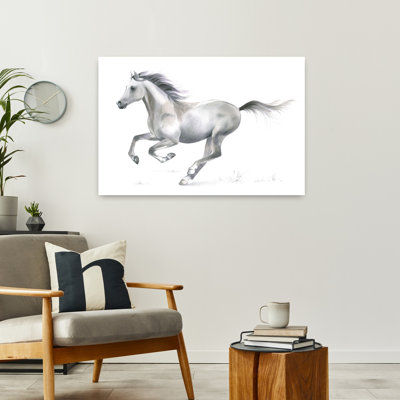 «Grace» dynamique, cheval galopant, art contemporain contemporain, cheval