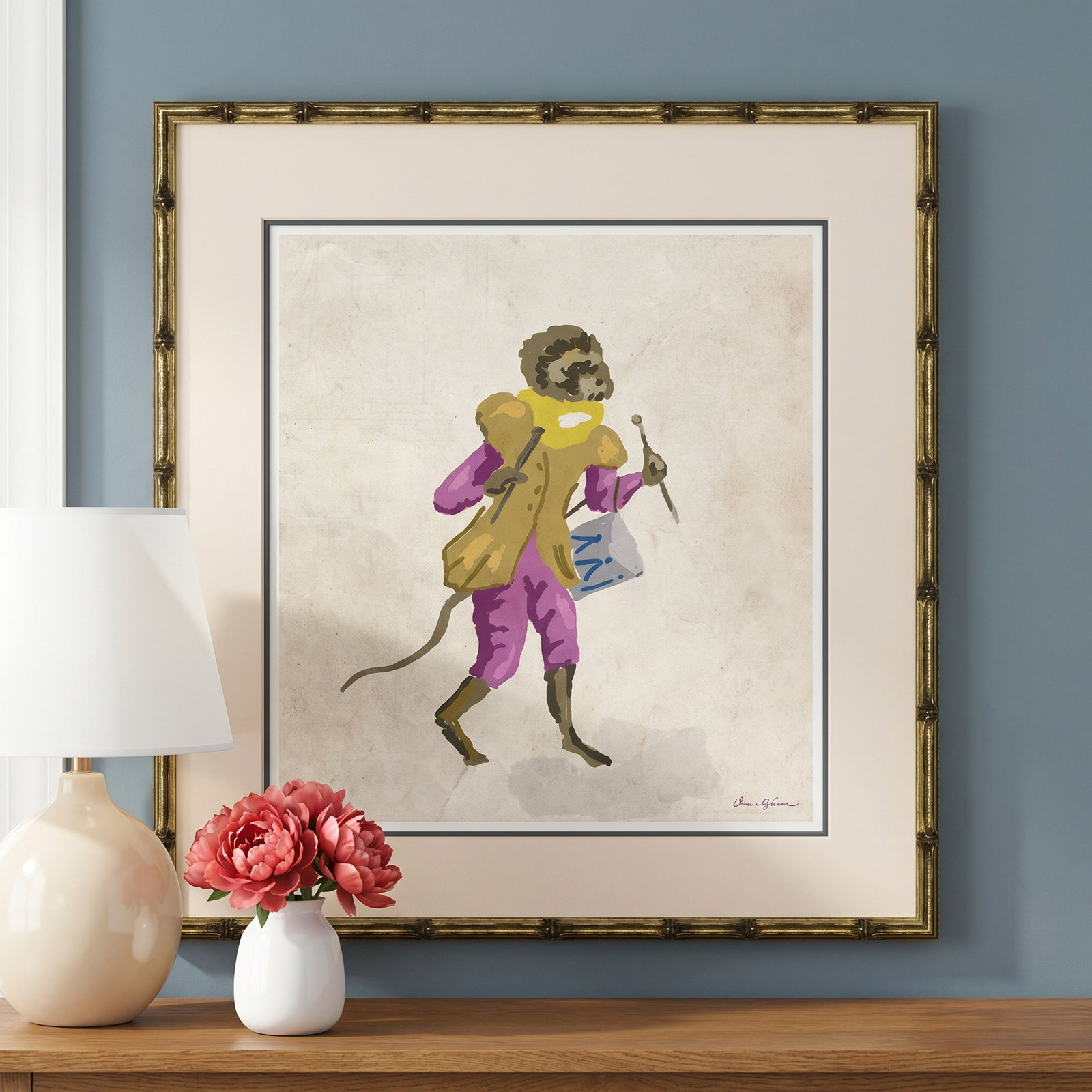 Dana Gibson "Drum" Painting