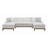 Sectional Sofa w/4 Pillows