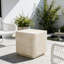 Table d'appoint d'extérieur MGO, beige