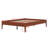 Contemporary Wood Platform Bed Frame with Wooden Slats and Metal Support-1878963759