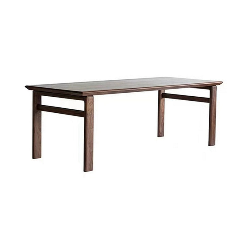 Walnut Solid Wood Dining Table, 29.52"H x 70.86"L x 31.49"W