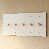 White with Brass - 5 Gang est en rupture de stock