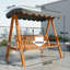 3 Person Porch Swing with Canopy