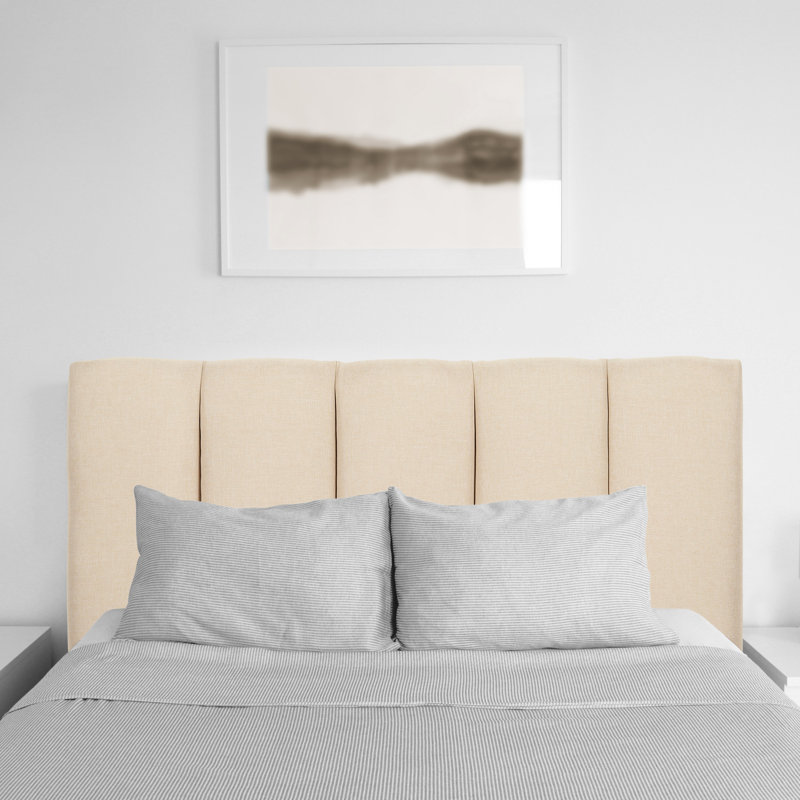Tête de lit tapissier Telscombe, Double, Crème