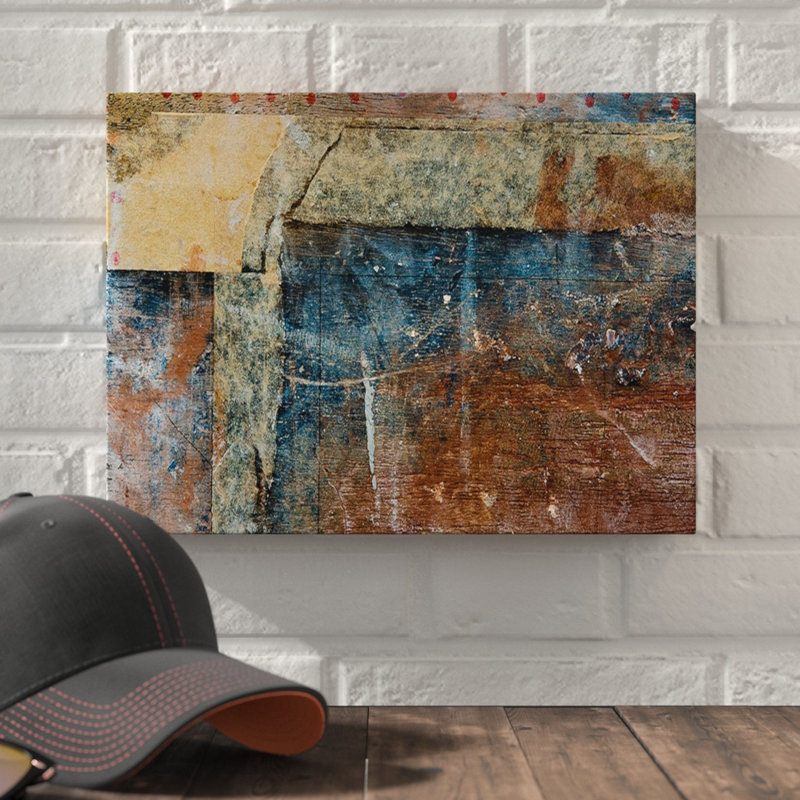 « abstract abs xiii », impression sur toile tendue encadrée, H 12 po x l 16 po x P 1,5 po