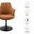 Lippa Vegan Leather Swivel Dining Armchair-105239691-105239693
