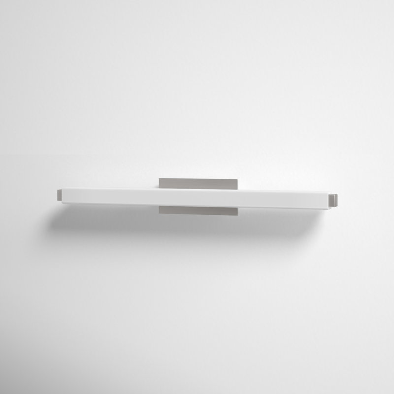 Vogue 1 - Light LED Flush Mounted Sconce, 3" H x 25.75" W x 3.38" D, Chrome, 3000K