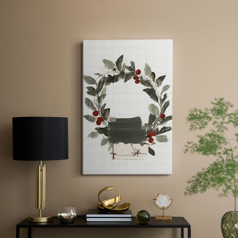 Art de Noël des Fêtes de Noël - galerie sur mesure Cavas, H 18 po x l 12 po
