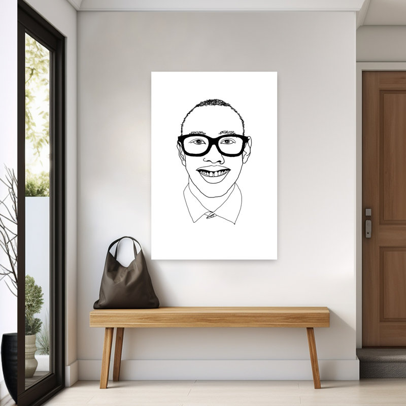 Contemporary Art Abstract Contemporary Portrait Wall Art by XHOZUCAN - Wrapped Canvas Print, 152.4 cm H x 101.6 cm W