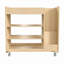 Chariot mobile en bois Bright Bright Beginnings avec compartiments de rangement verticaux et horizontaux