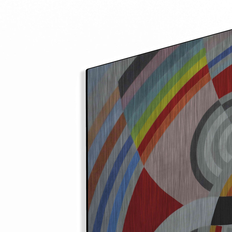 «Rythme n1» par Robert Delaunay, art mural en métal, H 36 po x l 36 po