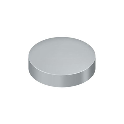 2CA74B1F670A4A2F88EBB8106E310AB1 Cache-vis, rond, plat, 1 po de diamètre en chrome brossé