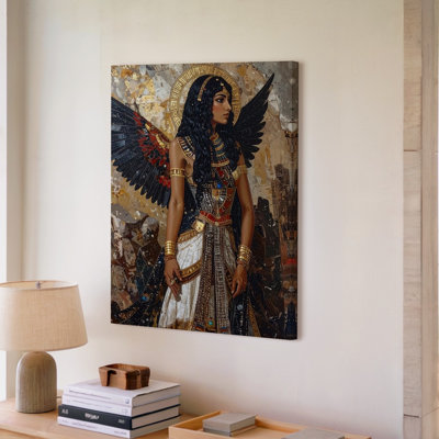 Art mural sur toile, "Winged Priestess"