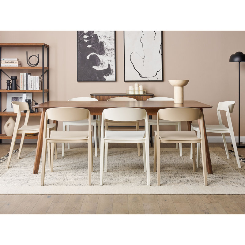 Fawnlily 77cm H Stacking Side Chair, White
