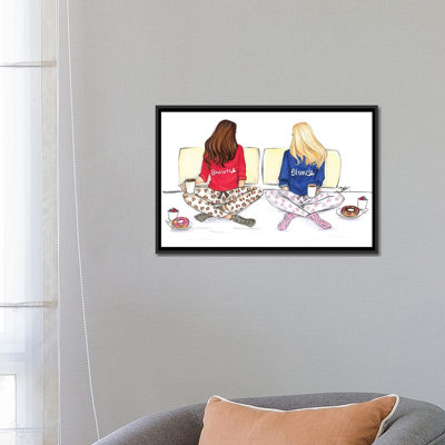 «Blond et brune», impression sur toile