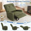 Fauteuil inclinable et oscillant pivotant à 360 °, fauteuil de chambre de bébé en velours côtelé pour petits espaces, vert-90693205
