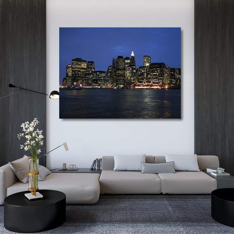 New York, Manhattan, horizon inférieur, H 36 po x l 48 po