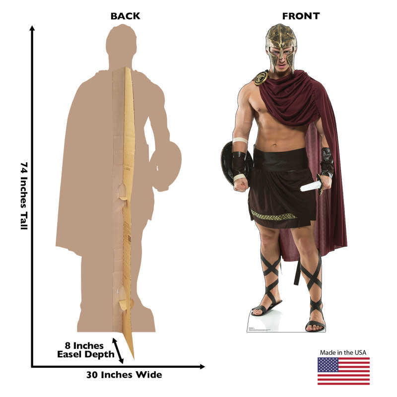 Life-Size Gladiator Cardboard Standup Decor