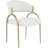17.72'' H Upholstered Metal Armchair-360663298-360663309