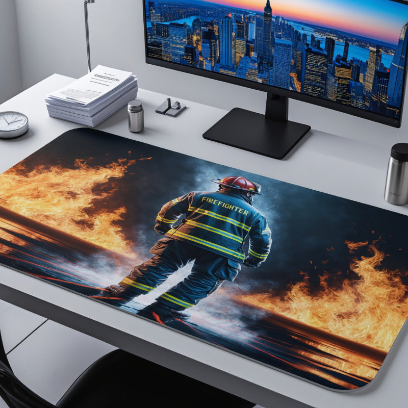 Polyester Desk Pad, 14.4x12.1