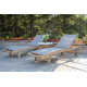 2 Pc. Antique Wash Chaise Lounge Chairs