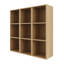 Armoire de rangement murale avec tablettes ouvertes-129339189