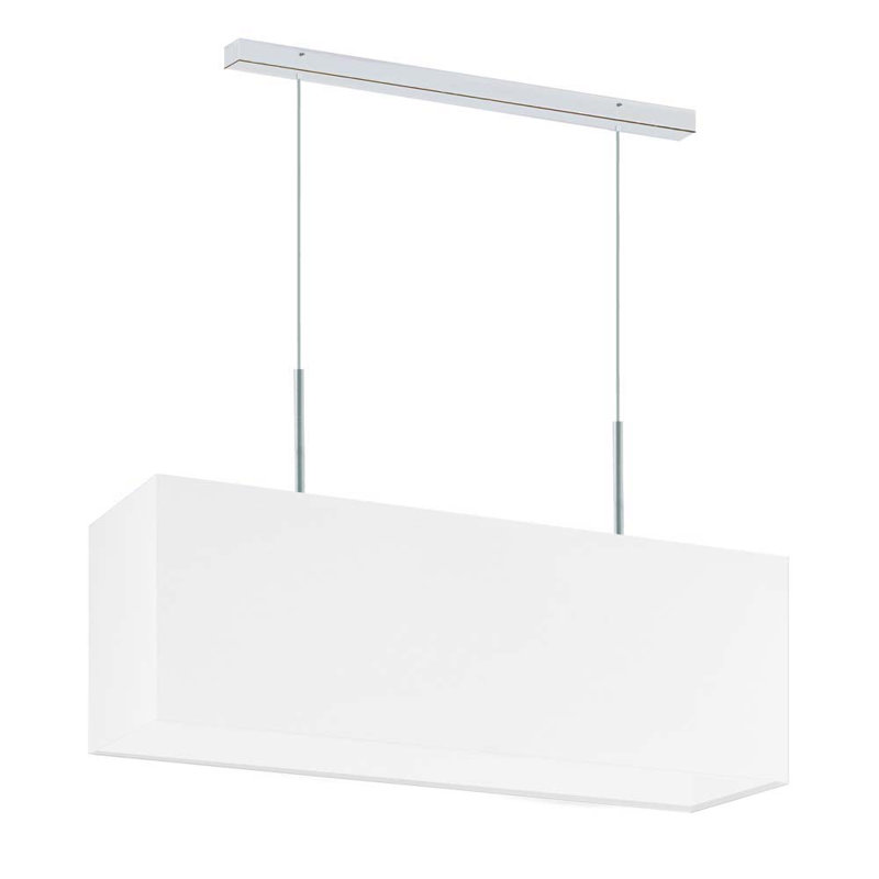 Gener 2 - Light Square/Rectangle Pendant, Chrome, White
