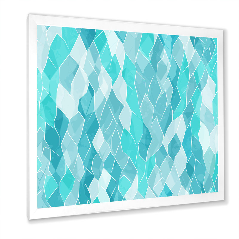 Crystal Diamond Rhythm - reproduction d'art sur toile, H 36 po x l 36 po x P 1,5 po, Cadre photo blanc
