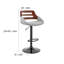 Tabouret de bar pivotant à hauteur réglable avec base en métal et bois-1935923533-1935923534