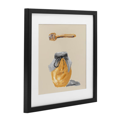 «Honey Jar on Tan», reproduction encadrée sous verre, conception de Lucille Price