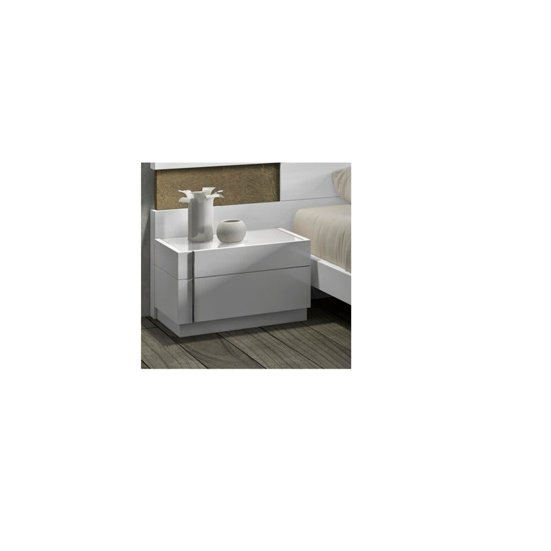 Biala 23.6'' W Metal Nightstand, Left Facing