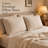 2 Pack 100% Pure Linen Pillowcases, Envelope Closure Standard Size Solid Linen Pillow Covers