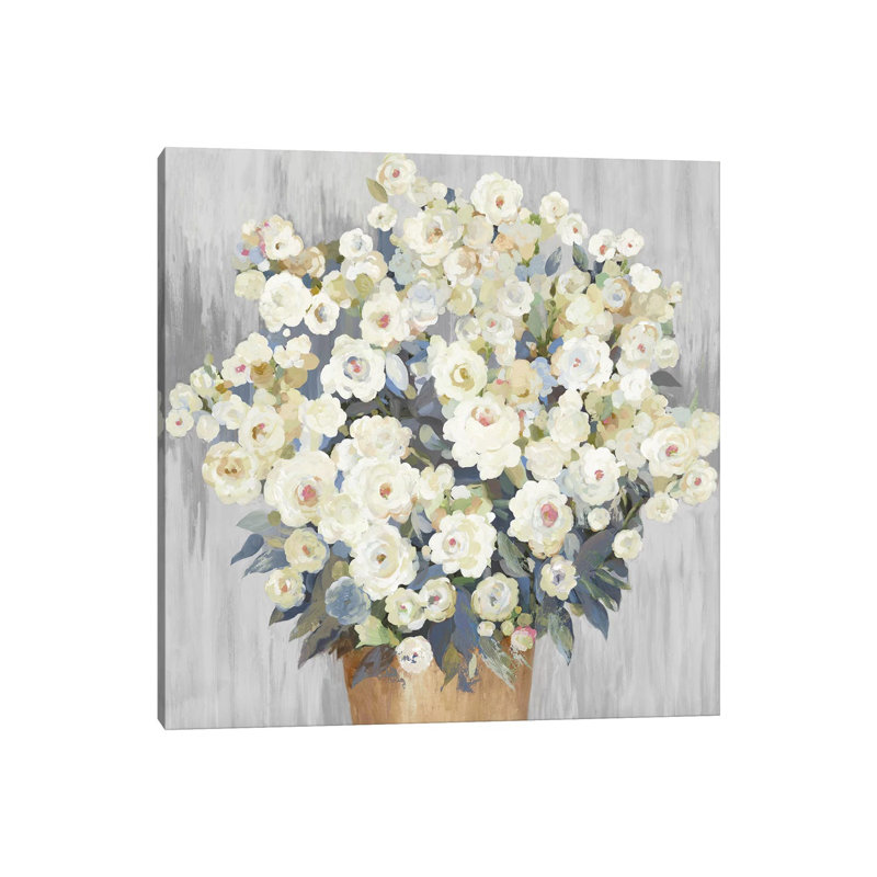 Budding Blossoms by Allison Pearce - Wrapped Canvas Painting, 30.48cm H x 30.48cm W x 1.91cm D