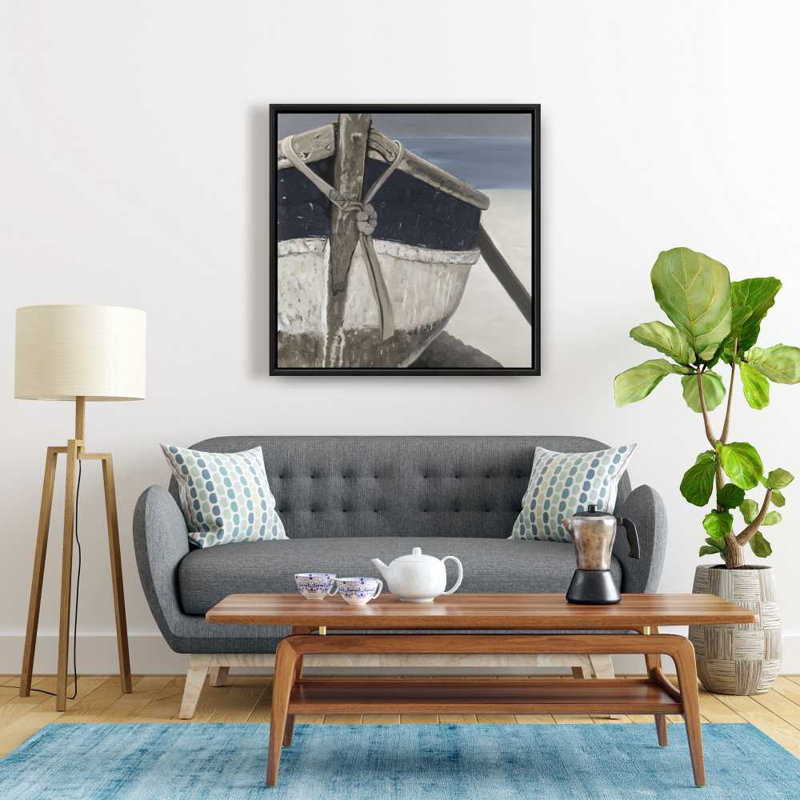Toile marine bleu marine Bateau | Art mural Home Decor
