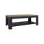 Table basse rectangulaire avec tablette inférieure