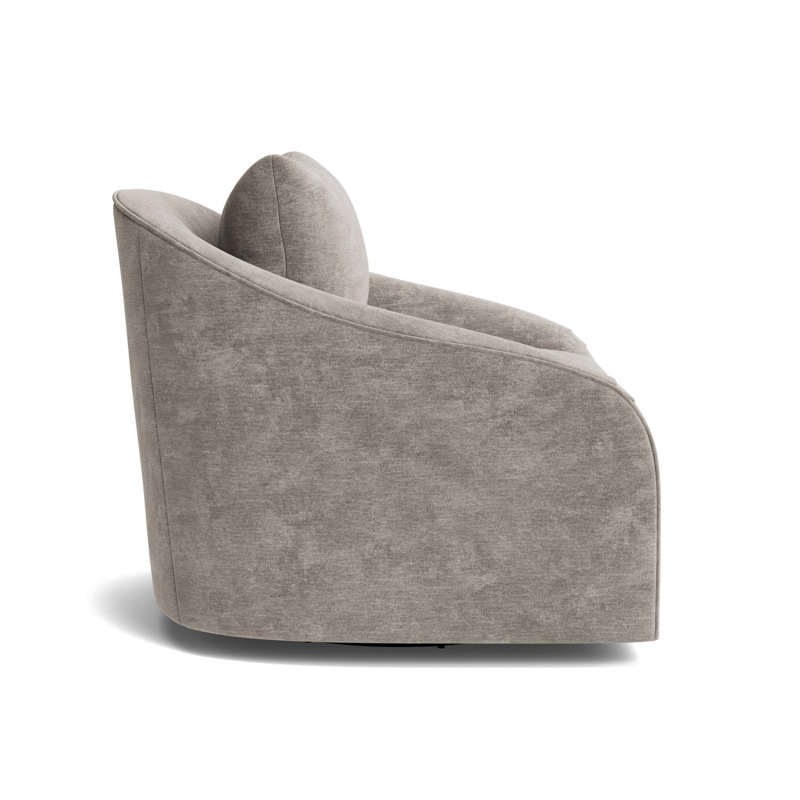 Laurel Swivel Chair, Vintage Chenille - Mink