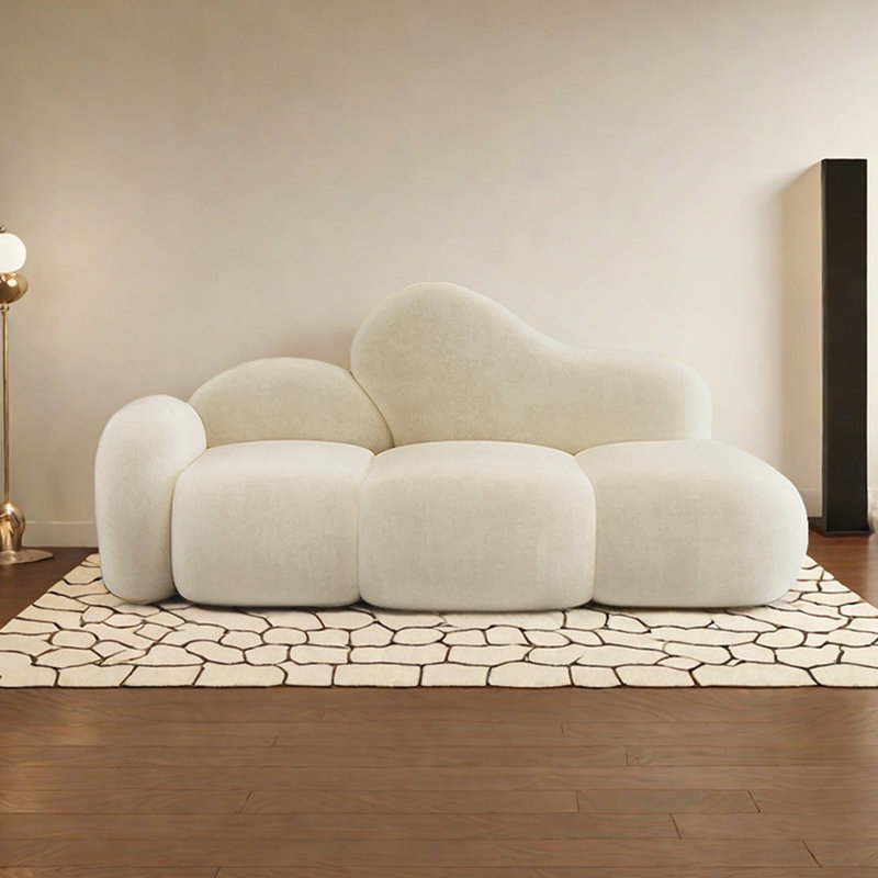Méridiennes d'intérieur Leisure Flannelette, Orienté à gauche (vu de face), Beige