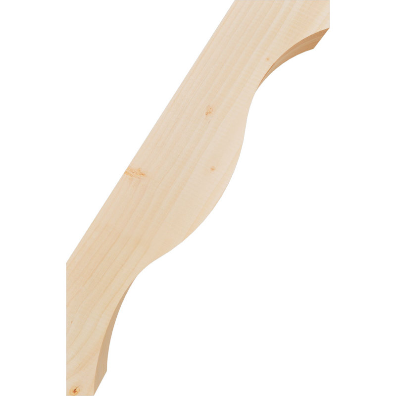 Attelle de genou Funston, Sapin de Douglas, Lisse, H 24 po x l 3,5 po x P 16 po