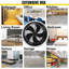 Livingandhome Ventilation Wall-Mounted Exhaust Axial Fan 24-inch