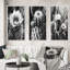 «Gray Desert Cactus», 3 pièces sur toile-2065641522-2065641532