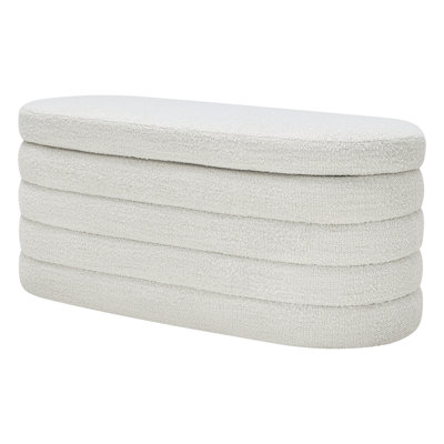 Banc de rangement rembourré en polyester Neroli
