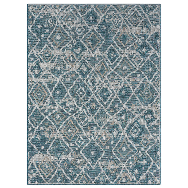 Kemo Abstract Indoor Rug, Rectangle 7'7" x 10'